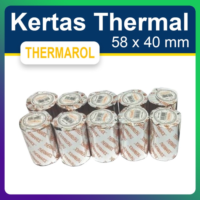 

( 1 PACK / SLOP ) KERTAS PRINTER BLUETOOTH 58 x 40 - STRUK THERMAL - ECO 57x30 PST79