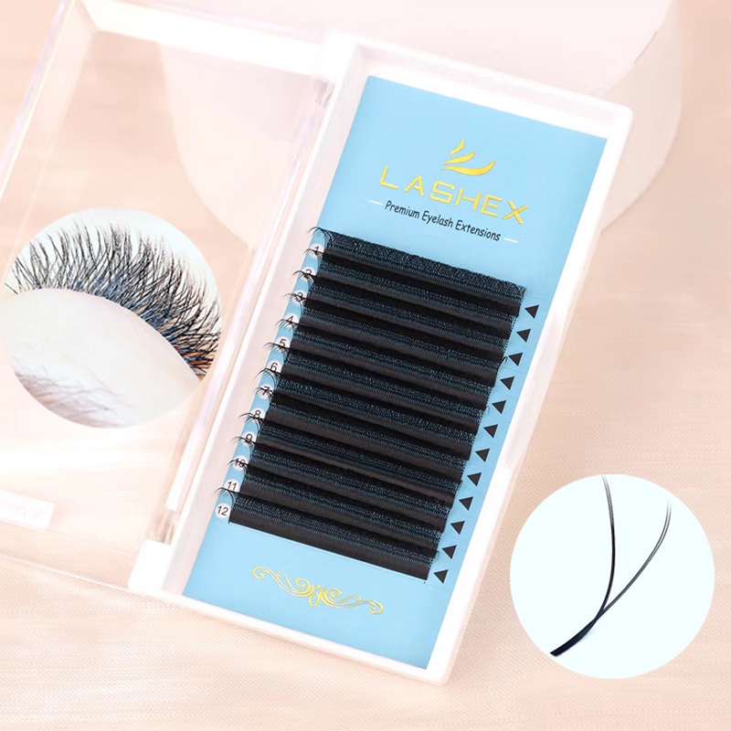 (SUPER SOFT !) Lashex BM mega blooming Premium Eyelash Extension MATTE BLACK