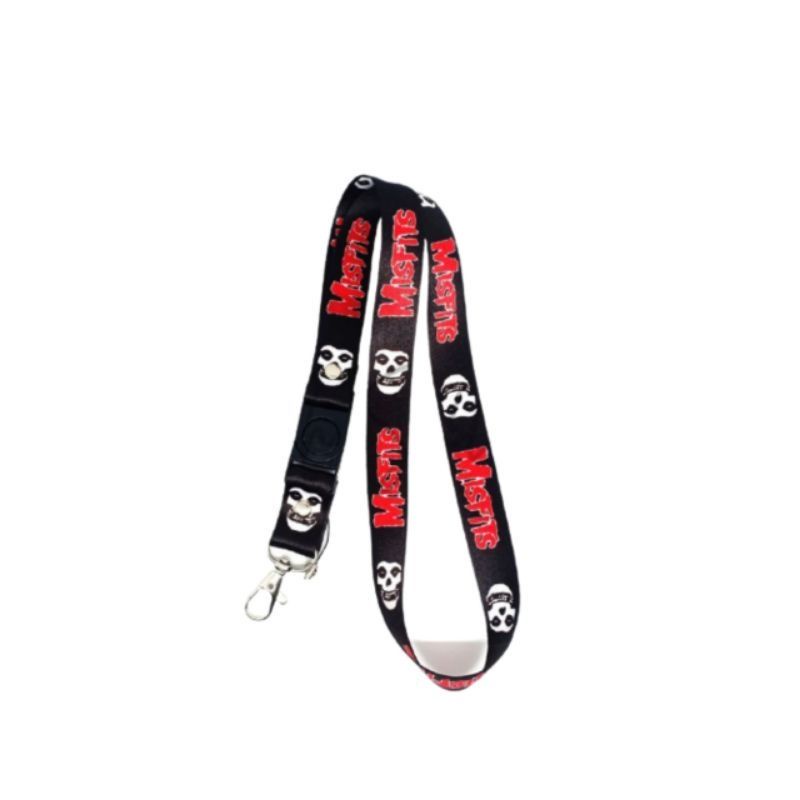 

Lanyard MISFITS gantungan kunci BAND MUSIK ROCK / tali lanyard gantungan leher id card name tag kartu nama / pods