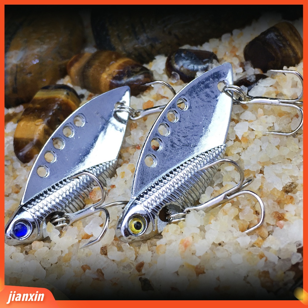 (In Stock) Umpan Pancing Berbentuk Ikan Bahan Zinc Alloy Keras Buatan Tackle Dengan Kait Treble