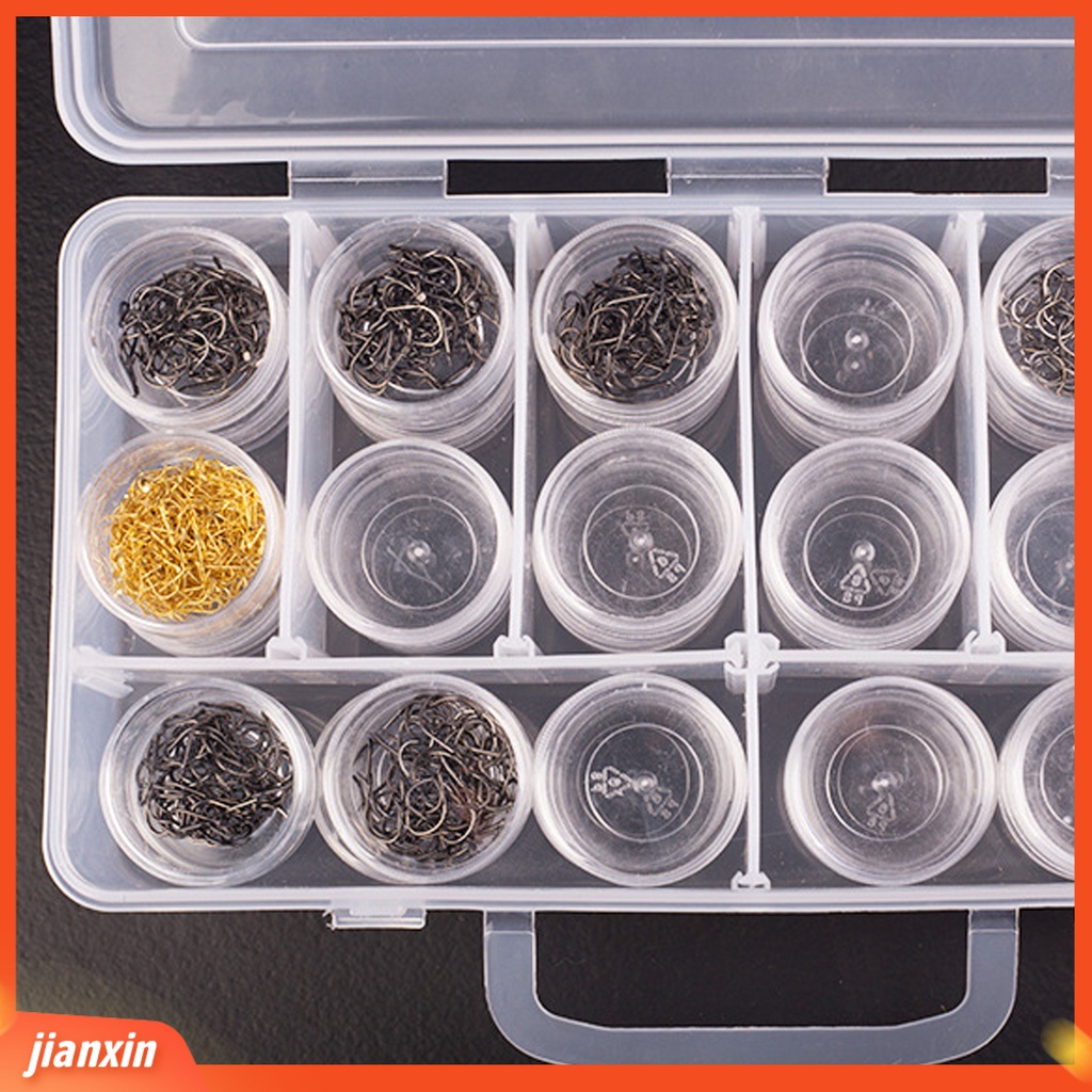 (In Stock) Kotak Kait Pancing Desain Grids Transparan Reusable Profesional Ruang Besar Memancing Aksesoris Organizer Untuk Memancing