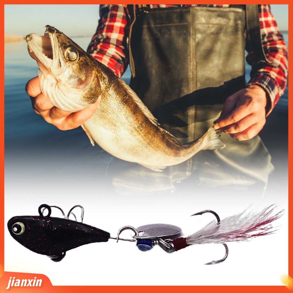 (In Stock) 14g Umpan Pancing Simulasi Fisheyes Hidup Kait Tajam Warna Terang Dapat Digunakan Kembali Menangkap Ikan Universal Spinnerbait VIB Bass Memancing Buatan Umpan Peralatan Memancing