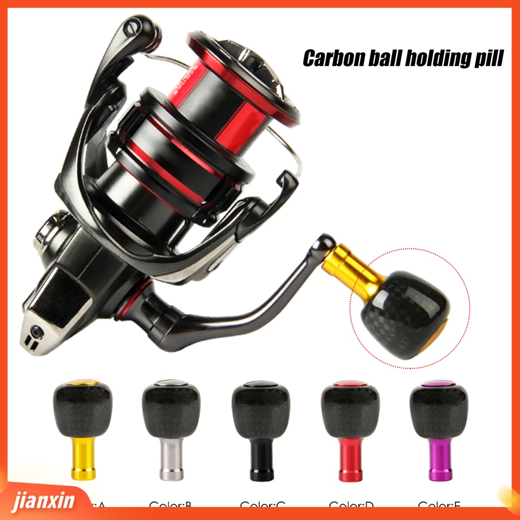 (In Stock) Stabil Reel Grip Knob Ringan Tahan Aus Tombol Gulungan Pancing Serat Karbon Perlengkapan Memancing
