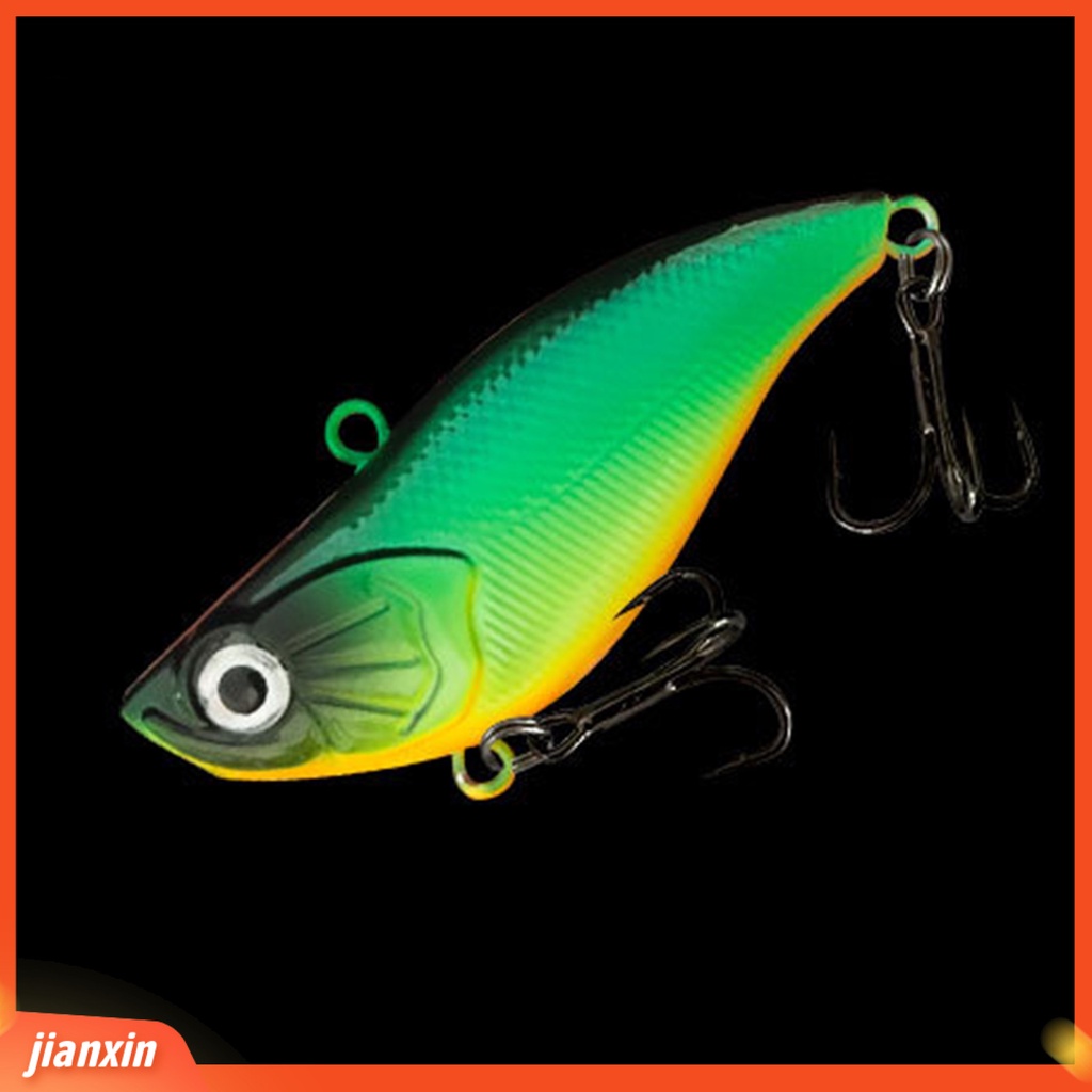 (In Stock) 5.8cm /14g Tajam Kait 3D Mata Simulasi Warna Terang Umpan Pancing Buatan VIB Umpan Bass Memancing Lure Fishing Gear