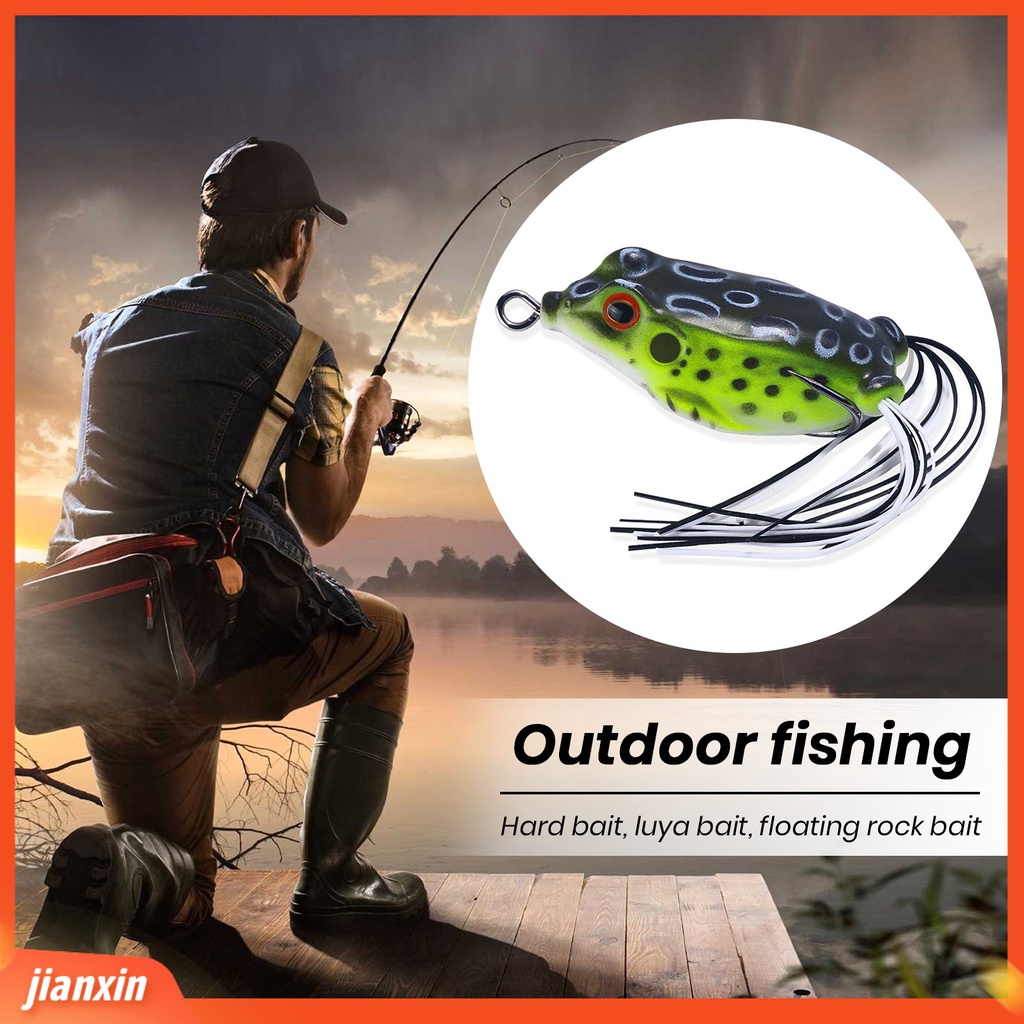 (In Stock) 6cm /12.5g Umpan Bionic Tajam Kait 3D Mata Kodok Desain Simulasi Realistis Angling Ikan Hitam Jalan Umpan Palsu Memancing Luar Ruangan