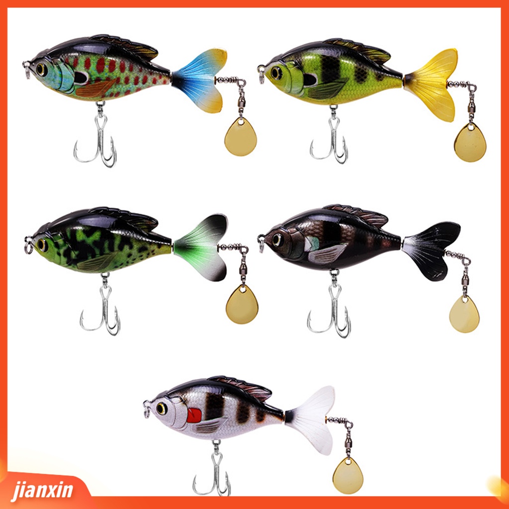 (In Stock) 9cm /16.8g Baling-Baling Hidup Berputar Traktor Umpan Pancing Umpan Keras Untuk Angling