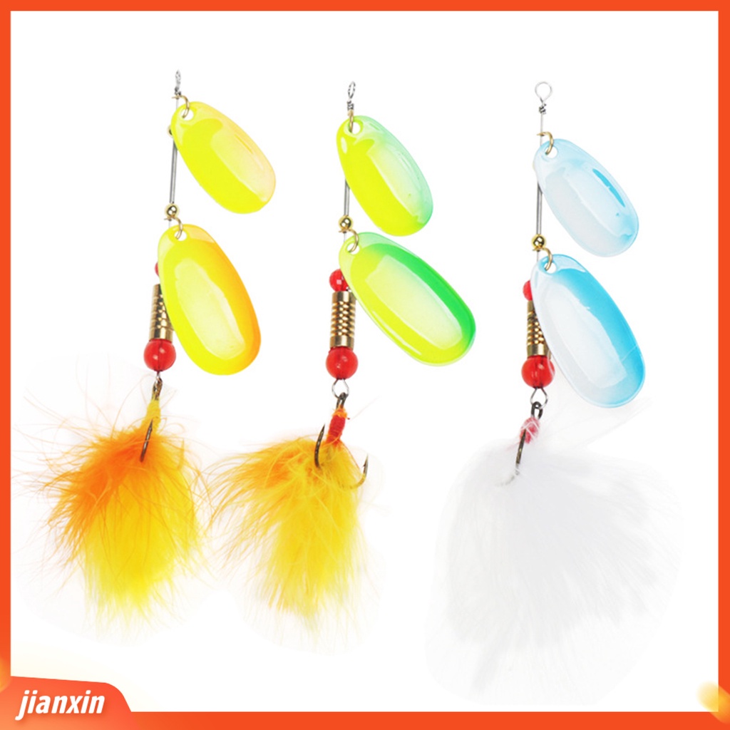 (In Stock) 10cm 17g Spinner Sequin Lures Warna Cerah Eye-Catching Zinc Alloy Forging Perawatan Berputar Sequin Lure Untuk Angling