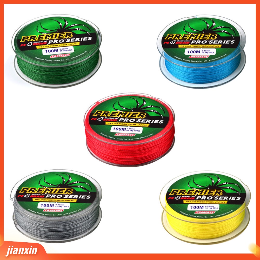 (In Stock) 100m Tali Pancing Laut Kepang Super Kuat Multifilamen Angling Aksesori