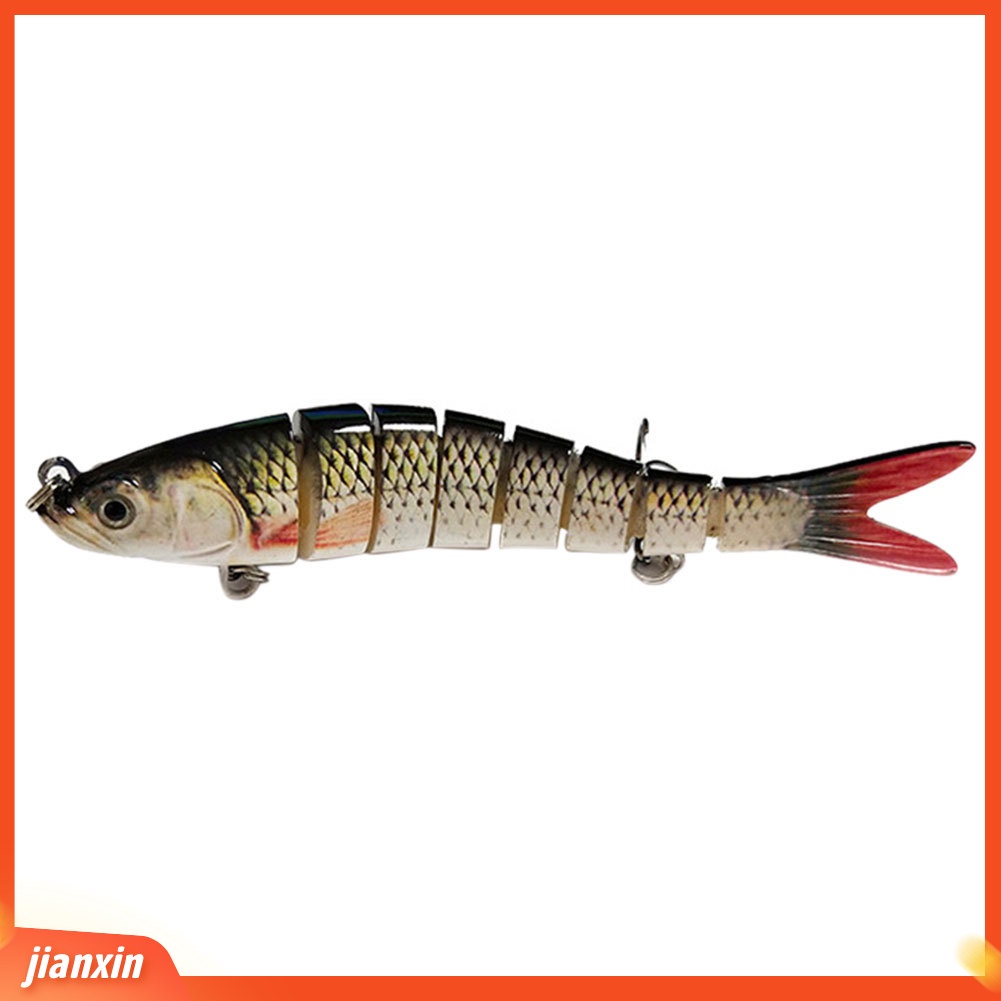 (In Stock) 14cm Umpan Swimbait 8segment Buatan Umpan Pancing Crankbait Fish Tackle