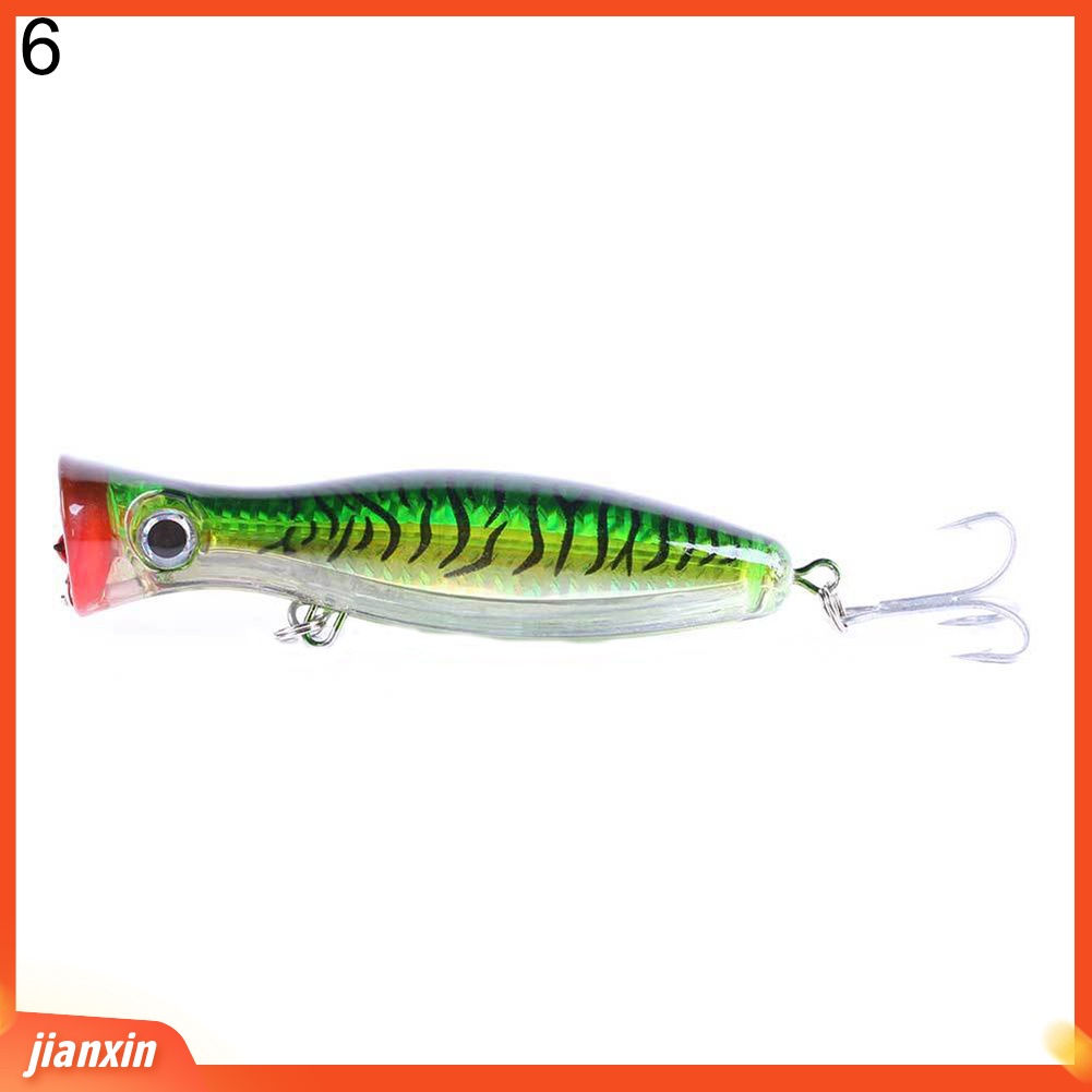 (In Stock) 13cm 43g 3D Mata Popper Lure Top Water Fishing Crankbait Umpan Keras Tackle Tool