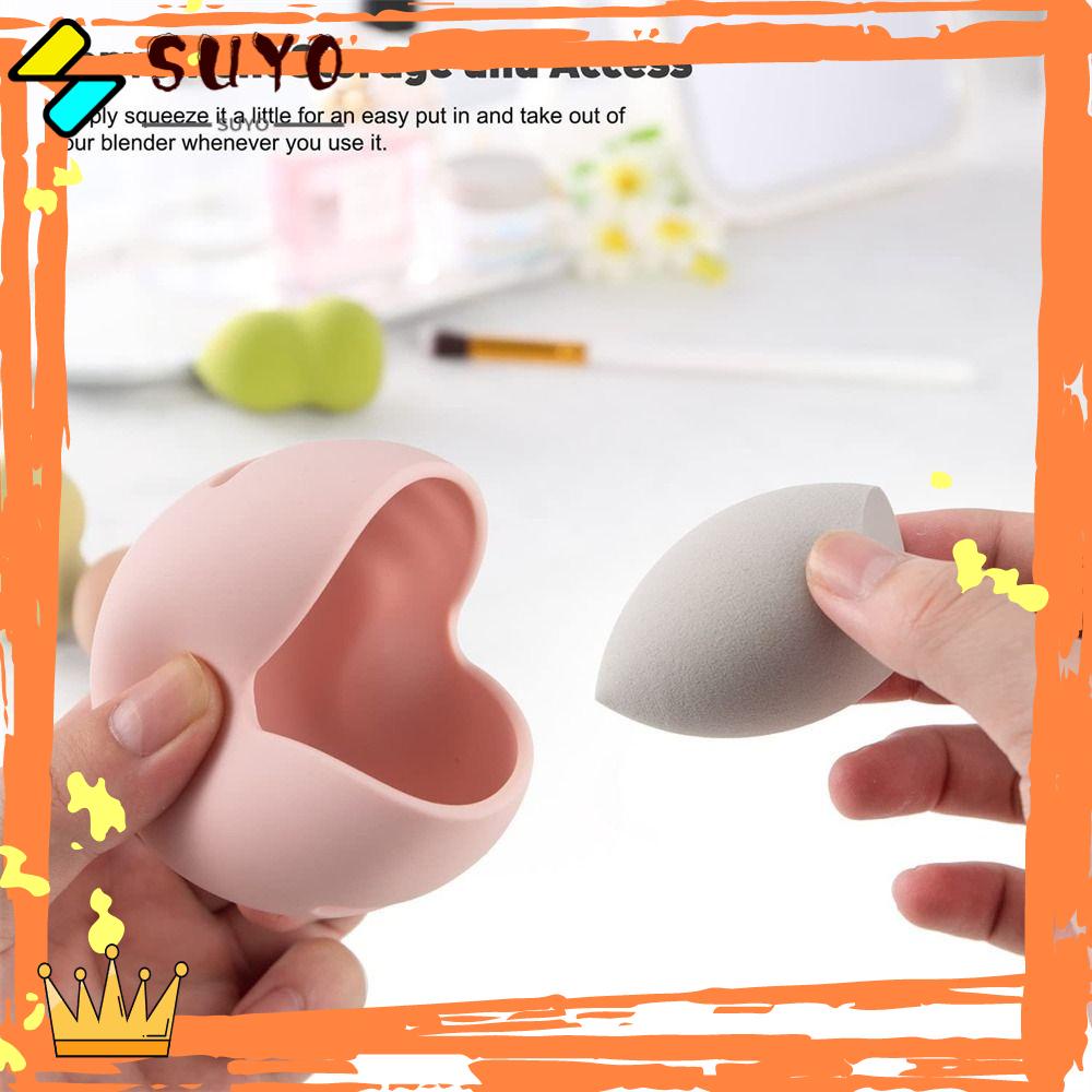 SUYO Tempat Spons Makeup Mudah Dibawa Aksesoris Makeup Beauty Pad Cosmetic Puff Travel Case