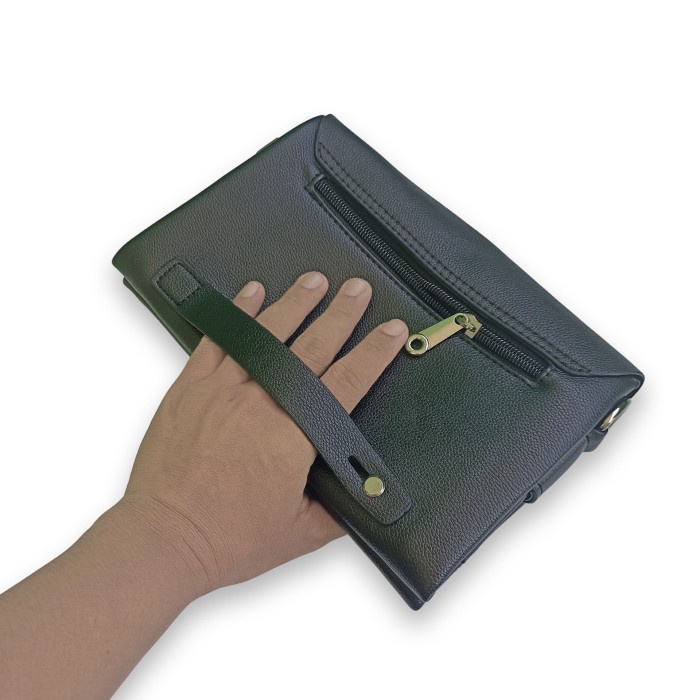 Tas Slempang Tas Tangan Kulit Pria Wanita Clutch Hand Bag Tas Selempang Hp