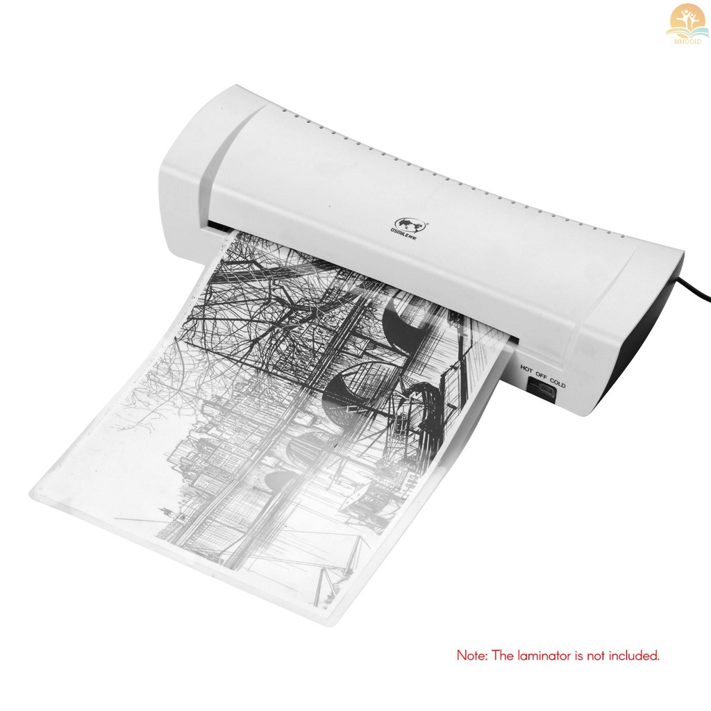 In Stock 80mic Thermal Laminating Film Pouch PET Clear Sheet Untuk Kertas Foto Dokumen Gambar Laminasi Untuk Laminating Machine Laminator, 2R 3R 4R 5R 6R A4 Ukuran 100lembar