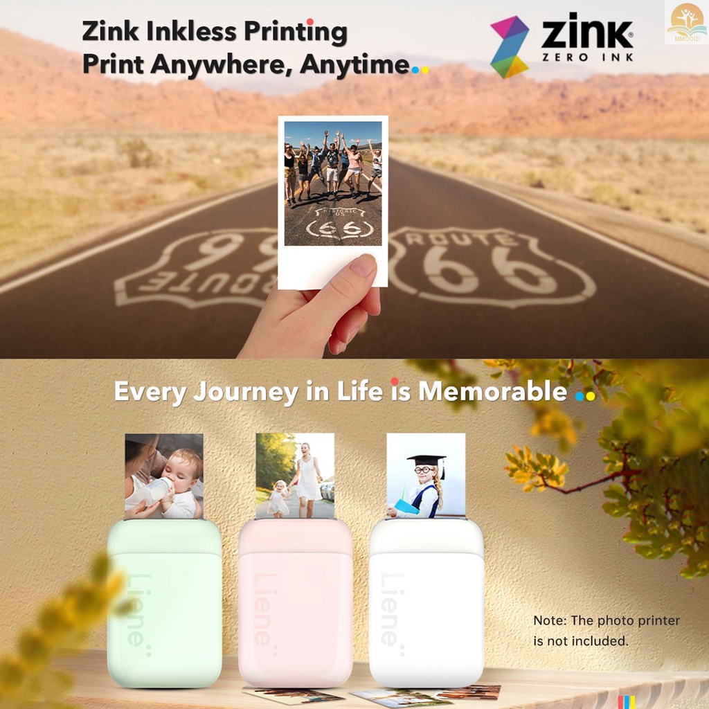 In Stock Kertas Foto Seng Liene 2x3inch Isi 50lembar Kertas Foto Premium Dengan Alas Perekat Diri Tahan Air Anti Noda Tahan Sobek Untuk Refill Printer Foto Kiwi Liene Instant