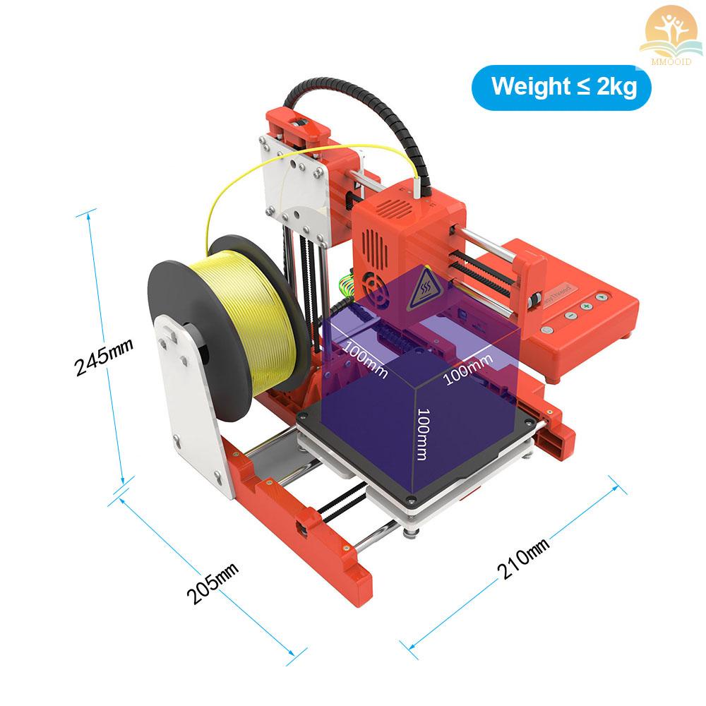 In Stock EasyThreed Mini Desktop Anak 3D Printer 100*100*100mm Cetak Ukuran Presisi Tinggi Pencetakan Bisu Dengan Kartu TF PLA Sample Filament Untuk Anak-Anak Pemula Edukasi Kreativitas