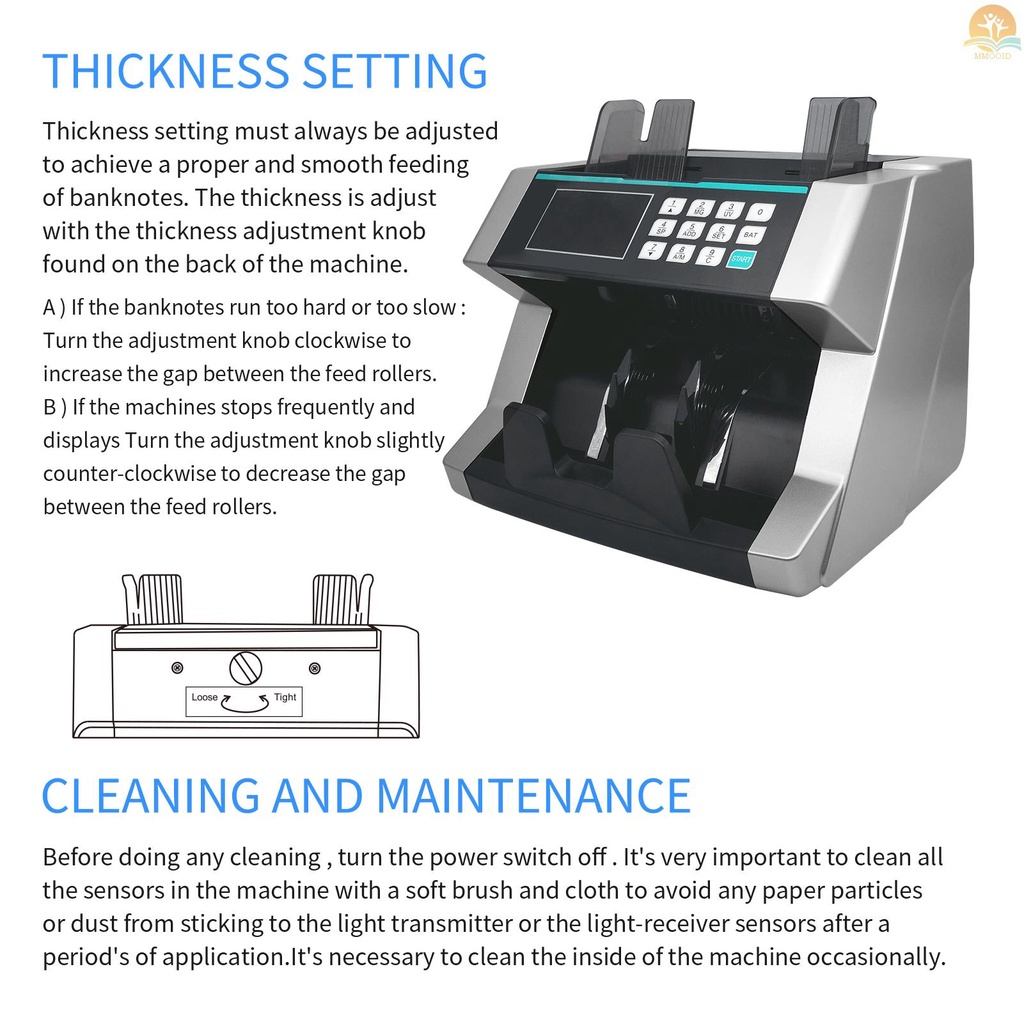 In Stock Mesin Penghitung Uang Pendeteksi Tagihan Palsu Deteksi Uang Otomatis Kecepatan Hitung Cepat Top Loading Mesin Hitung Tagihan Dengan UV MG IR Untuk Dolar As EURO Add Dan Ba