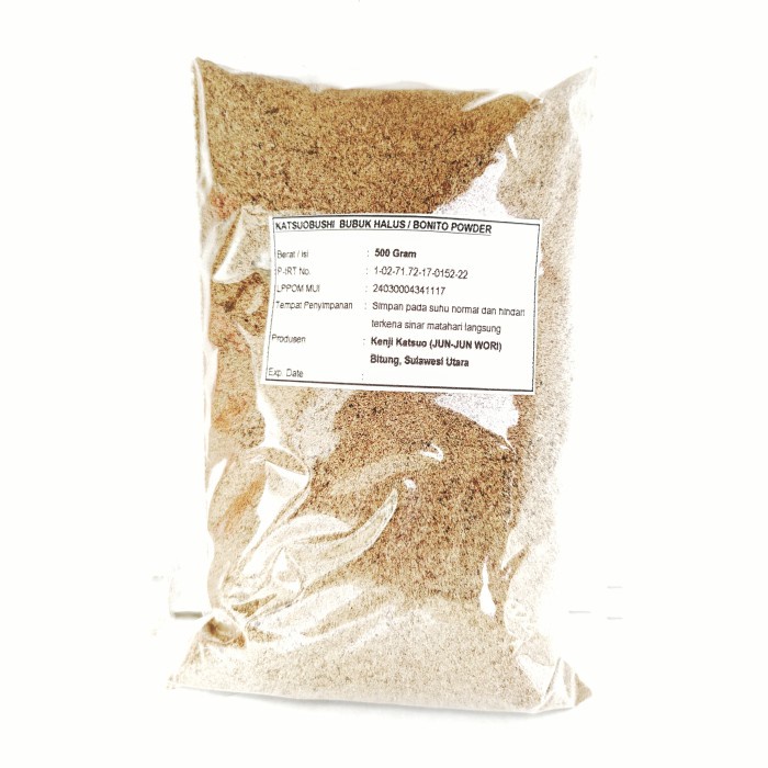 

✨Ready Stok✨ - Bonito Powder 500gram katsuobushi bubuk halus dashi kaldu ikan murni- 1.2.23