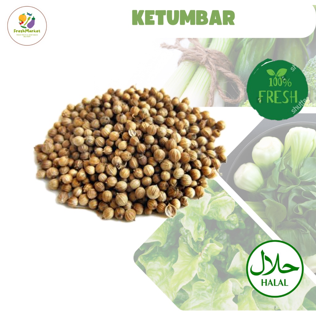 

Ketumbar Rempah Bumbu Dapur Segar 25 Gram Freshmarketlampung