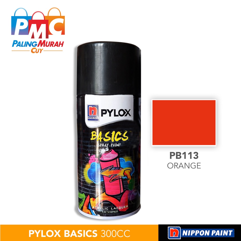 

Cat Semprot Nippon Paint PYLOX BASICS 300cc - PB113 Orange