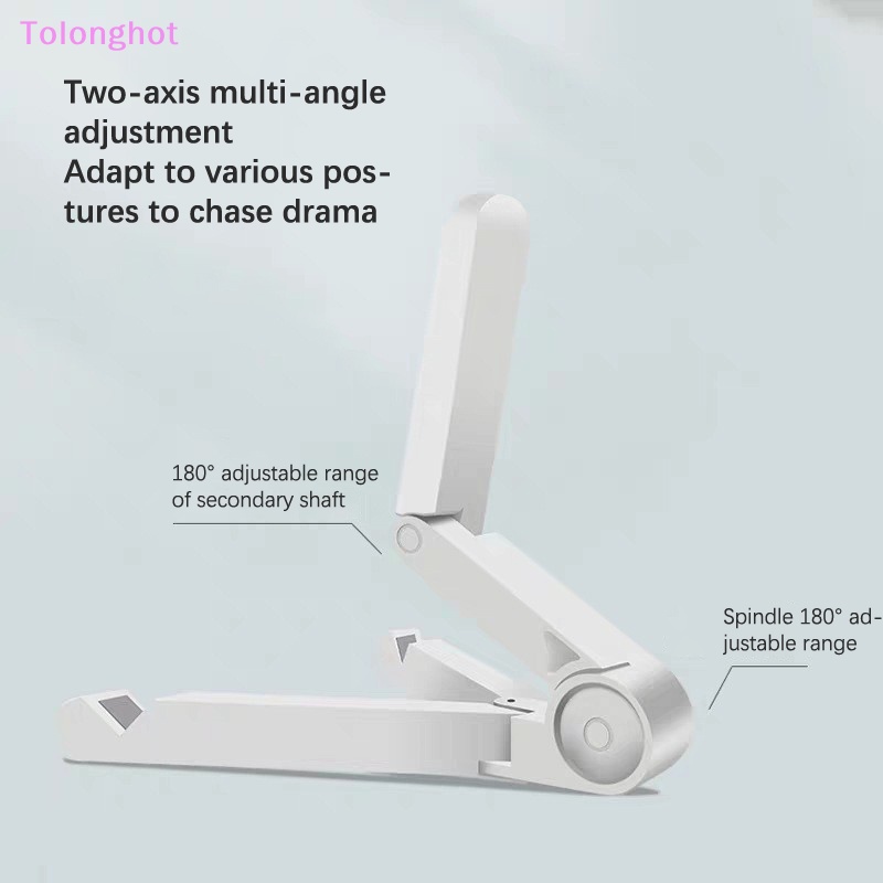 Tolonghot&gt; Holder Ponsel Tablet Lipat Universal Adjustable Desktop Stand Support Untuk IPad IPhone Table Stabilizer well