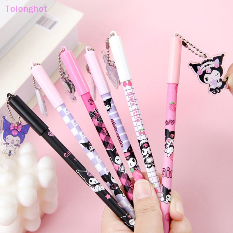 Tolonghot&gt; 1pc Resin Patch Press Pen Gadis Kecantikan Tinggi Pena Logam Klip Pena Netral Super Cute Siswa Alat Tulis Dengan Baik