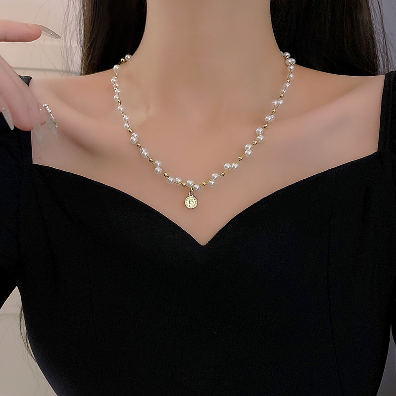 Kalung Fashion Alloy Mutiara Untuk Wanita