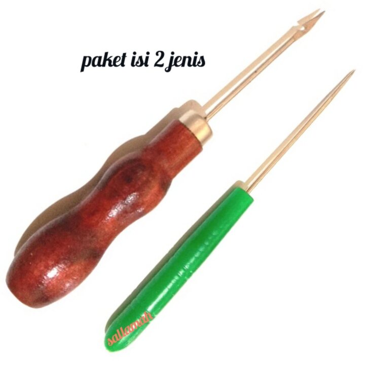 .. jarum sol sepatu + jarum penanda paket isi 2 jenis  jarum sol sepatu  jarum sol sendal  tersedia 