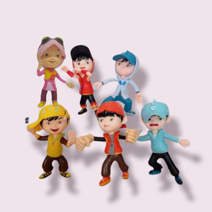 Action Figure Boboiboy set 5pcs - Gempa