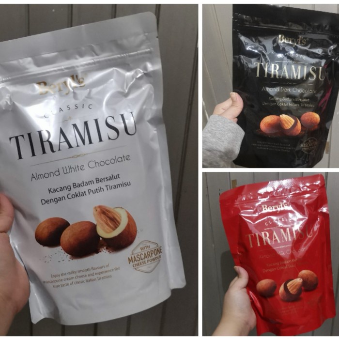 

✨Ready Stok✨ - BERLYS TIRAMISU ALMOND CHOCOLATE BERYLS KACANG ALMOND COKLAT-MILK/DARK - Dark