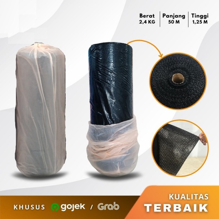 

Bubble Wrap roll Hitam 125cm x 50 meter - Hitam, TEBAL 2KG