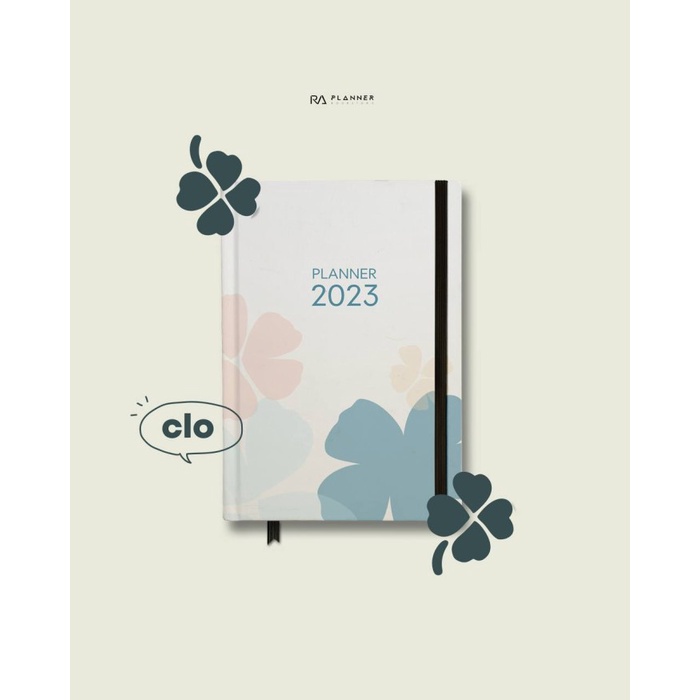

✨BISA COD✨ -Planner 2023 RA Weekly Journal Agenda Aesthetic Cover Free Jurnal Kit - Clo