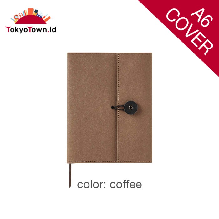 

✨BISA COD✨ -King Jim +Kraft notebook cover A6 # journal - coffee