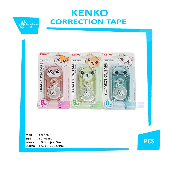 

KENKO - Correction Tape CT-838FC Pita Koreksi - Pcs