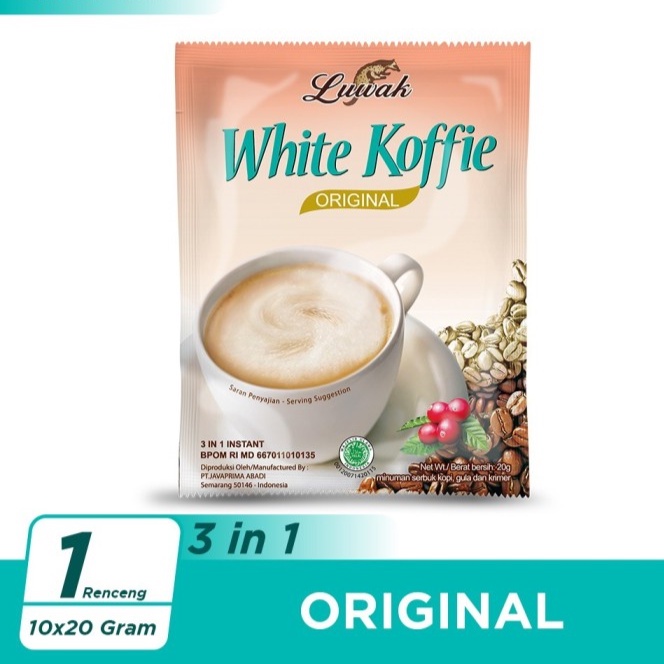 

Kopi Luwak White Koffie Original 10 pcs x @20gr
