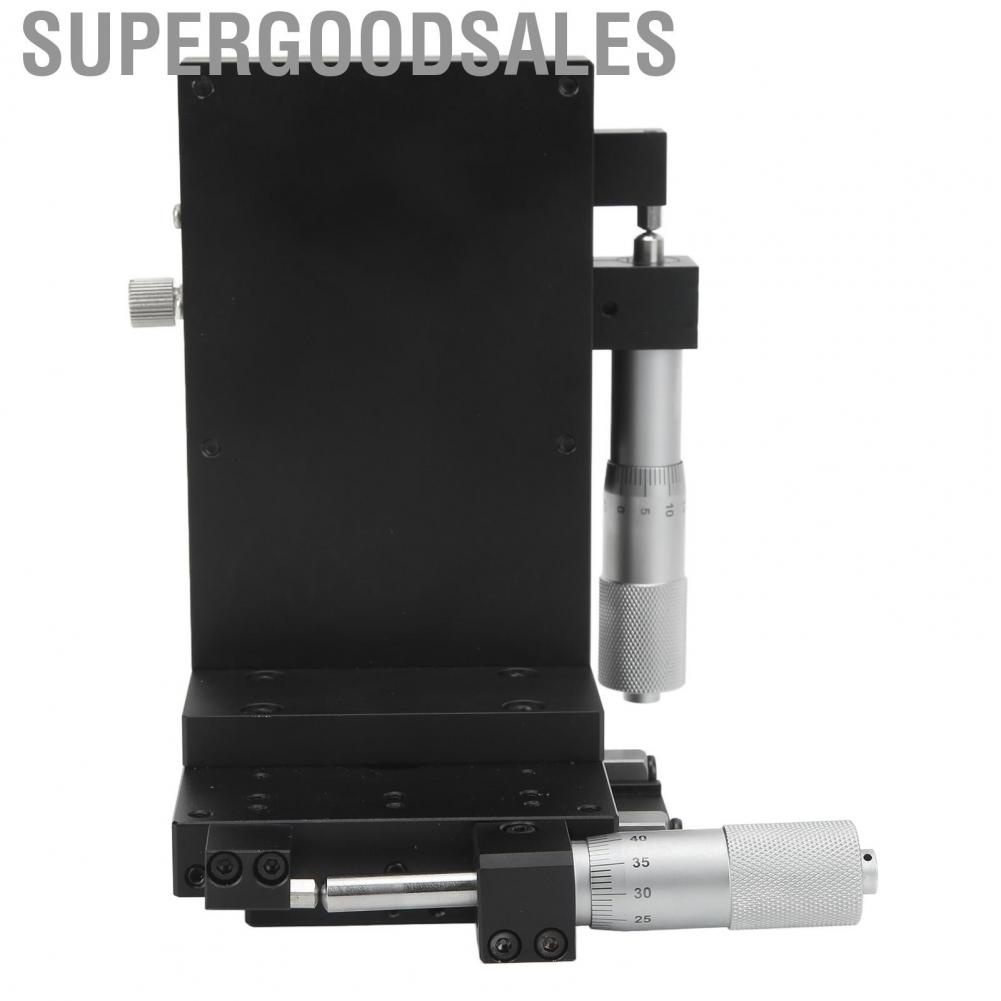 Supergoodsales Slide Table  Anodized Exterior Reliable Manual Linear Stage Aluminum Alloy for Optical Fiber Coupling Mechanical Equipment Positioning