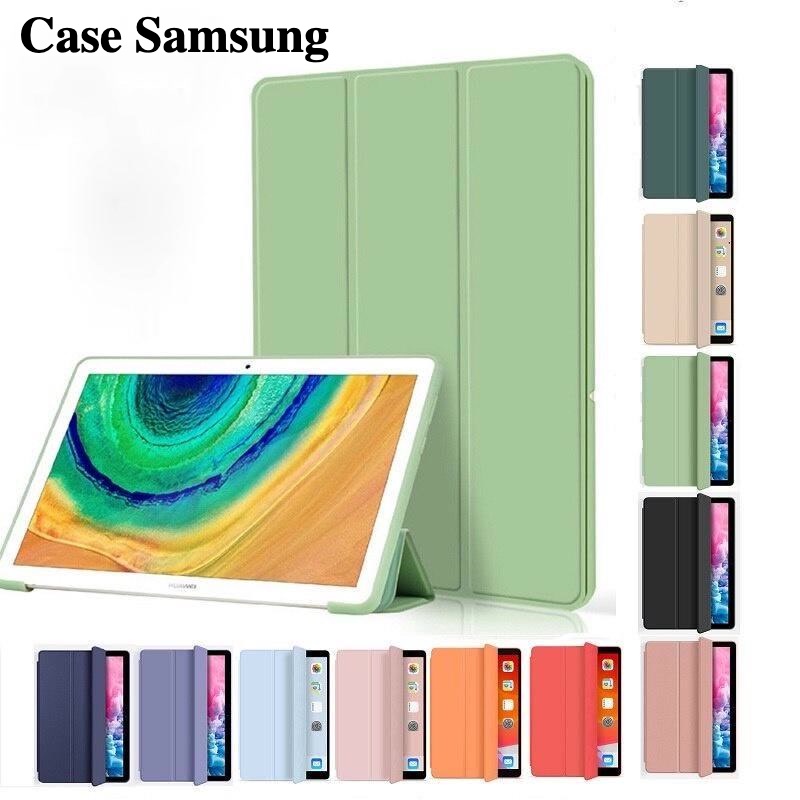 Smart Case Samsung Galaxy Tab S6 S7 S8 S9 FE Lite A7 Lite 8.7 inch  A9 A9+ Tablet Case Magnetic Stand Cover for Samsung Tablet A7 A8 A9 Sillicone Premium Quality