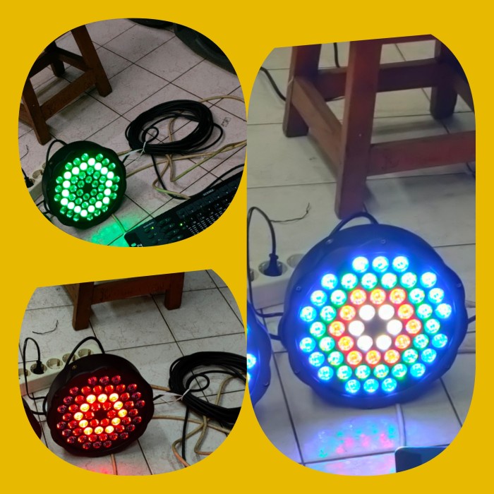 Lampu Slim Par 54 LED RGBW