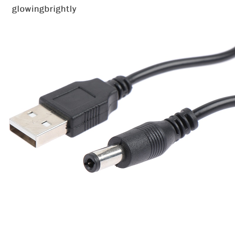 [glowingbrightly] Kabel Power Charger USB Ke DC 5.5* 2.5mm Colokan jack USB Power Cable TFX