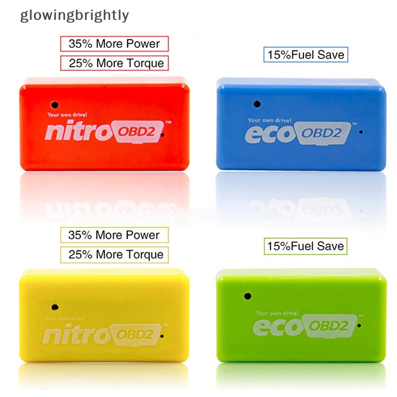 [glowingbrightly] Nitro OBD ECO OBD2 ECOOBD Fuel Saver Chip Tuning Box - Alat Penghemat Bbm Mobil TFX