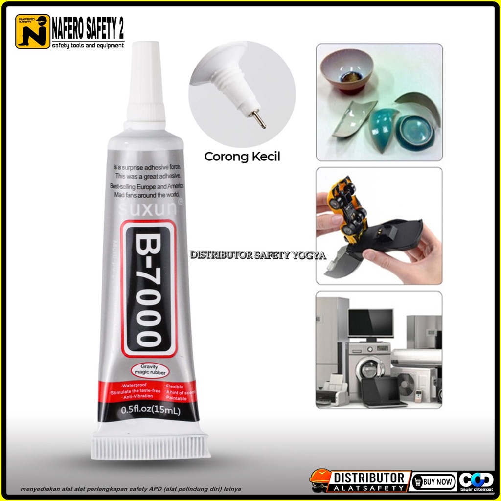

Lem Kuat Serbaguna Power Glue Strong Adhesive 15 ML B7000 Transparent suxun
