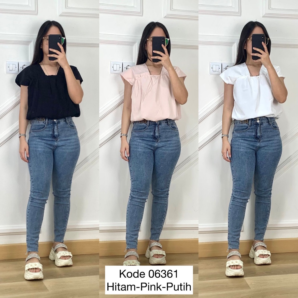 Baju Yukensi Wanita I Blouse Crop Wanita I Atasan Blouse Crop