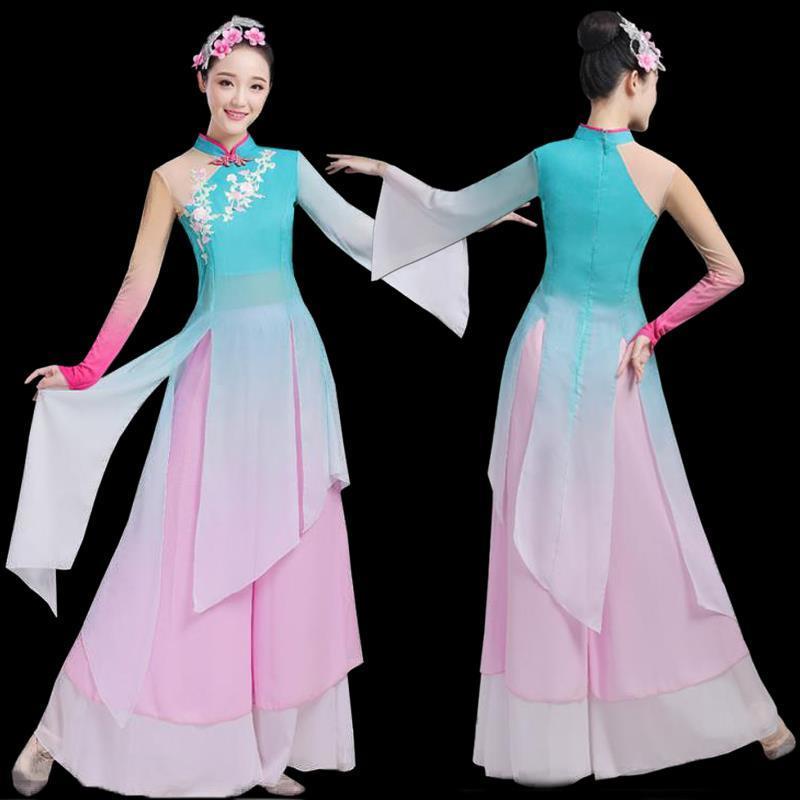 Chinoiserie dress/women's dress for classical dance performance/dance dress square dance performance
