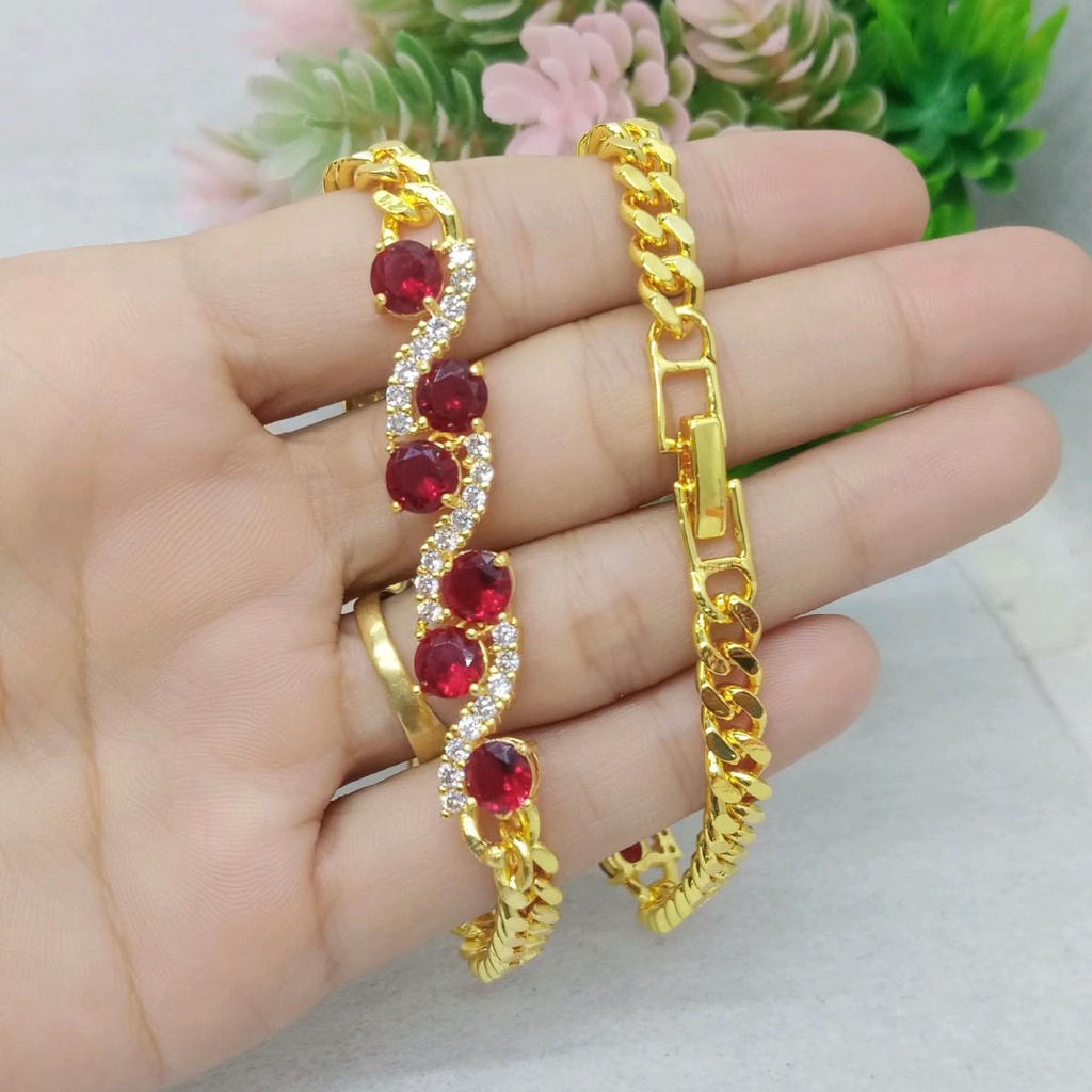 Gelang Rantai Permata Gelang Mata Merah Gelang Wanita