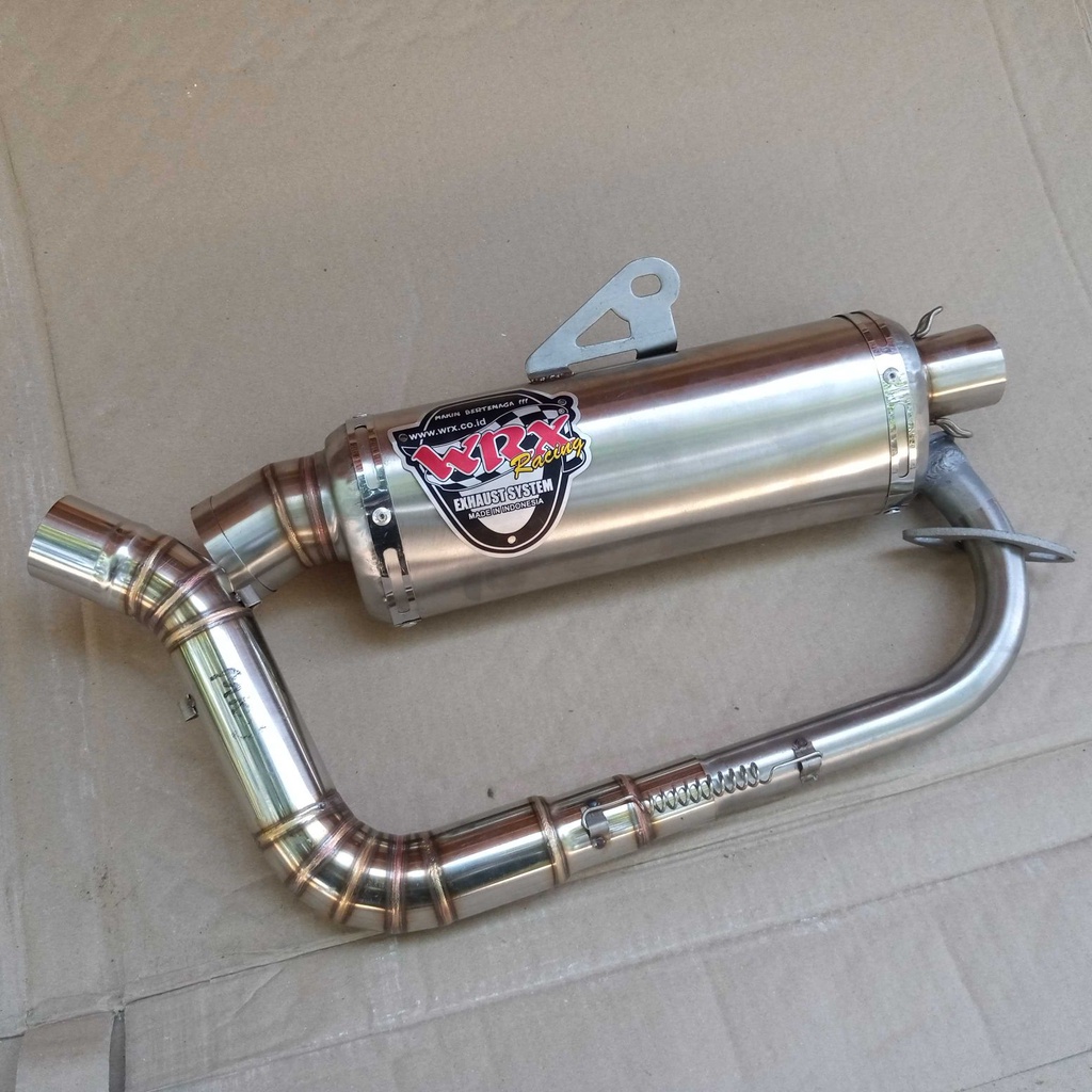 Knalpot racing wrx trioval matic 38mm inlet 38 mm mio smile sporty soul j gt m3 fino xride 110 125 v