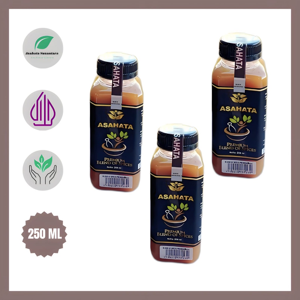 

Jus Kesehatan ASAHATA (Paket 3 Botol) Obat Kolesterol Jantung Berdebar & Stroke