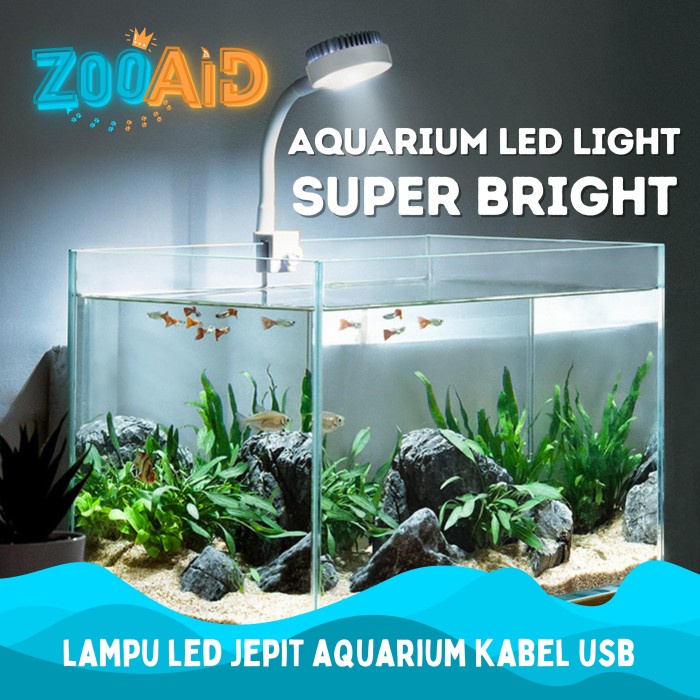 LAMPU LED AQUARIUM JEPIT / LAMPU AQUASCAPE / LAMPU AQUARIUM MINI