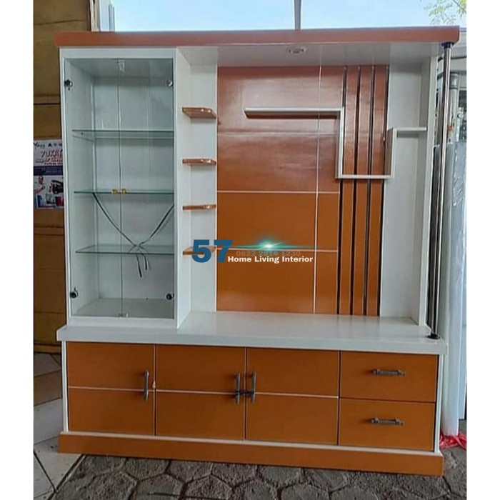 Lemari Partisi Penyekat Ruangan Bahan Multiplek Minimalis Free Desain