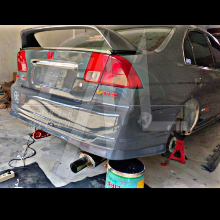 06 Lips Bumper Belakang Rx Honda Civic Vti 2001-2005 
GRT Duraflex