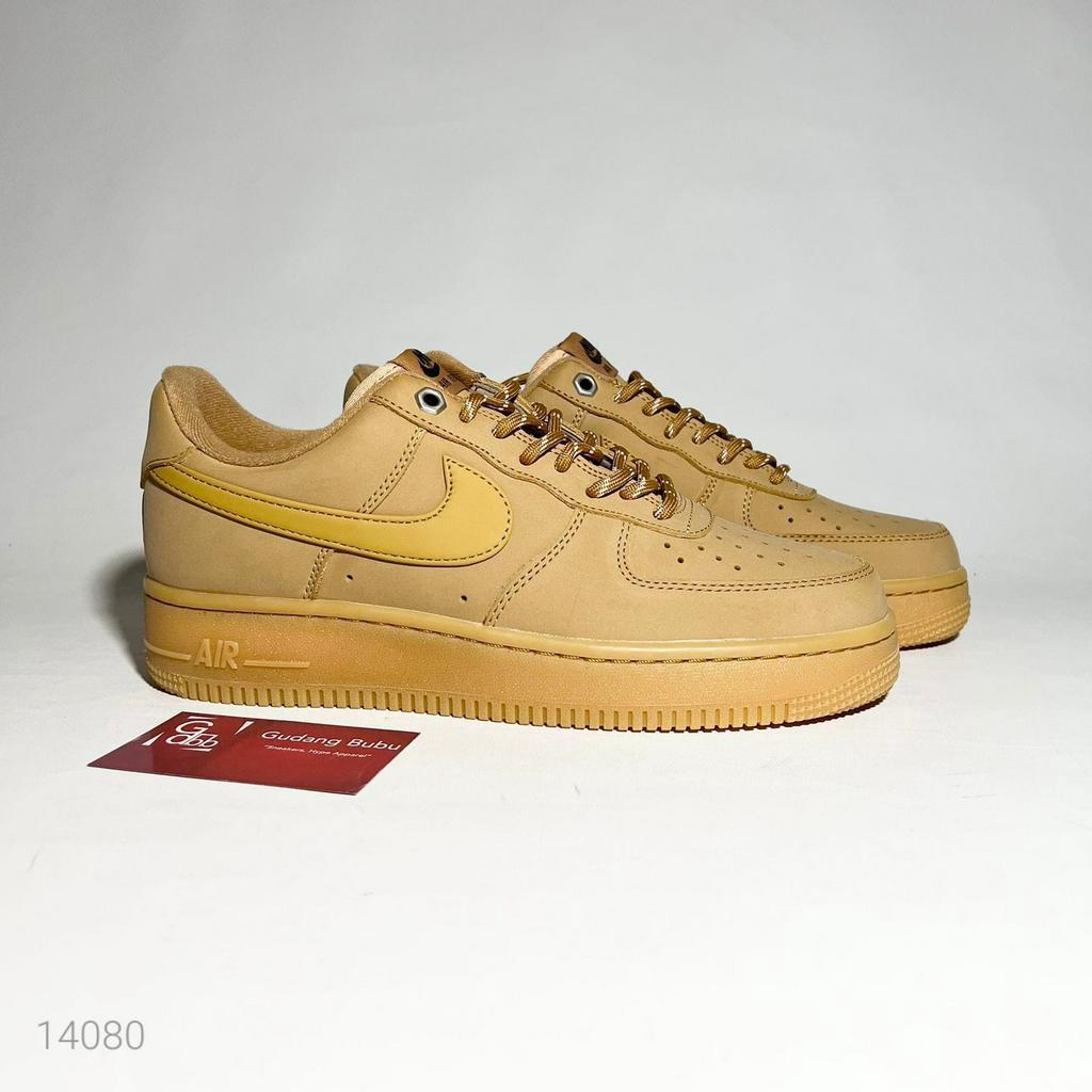 Air Force 1 Low Flax Gum Light Brown Wheat Gum Vs