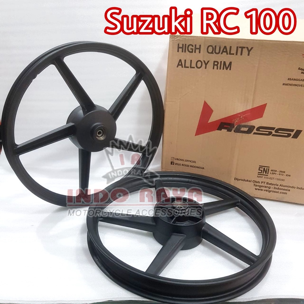 velg pelek VROSSI rossi suzuki RC 100 1set depan belakang goose 140 160 ring 17